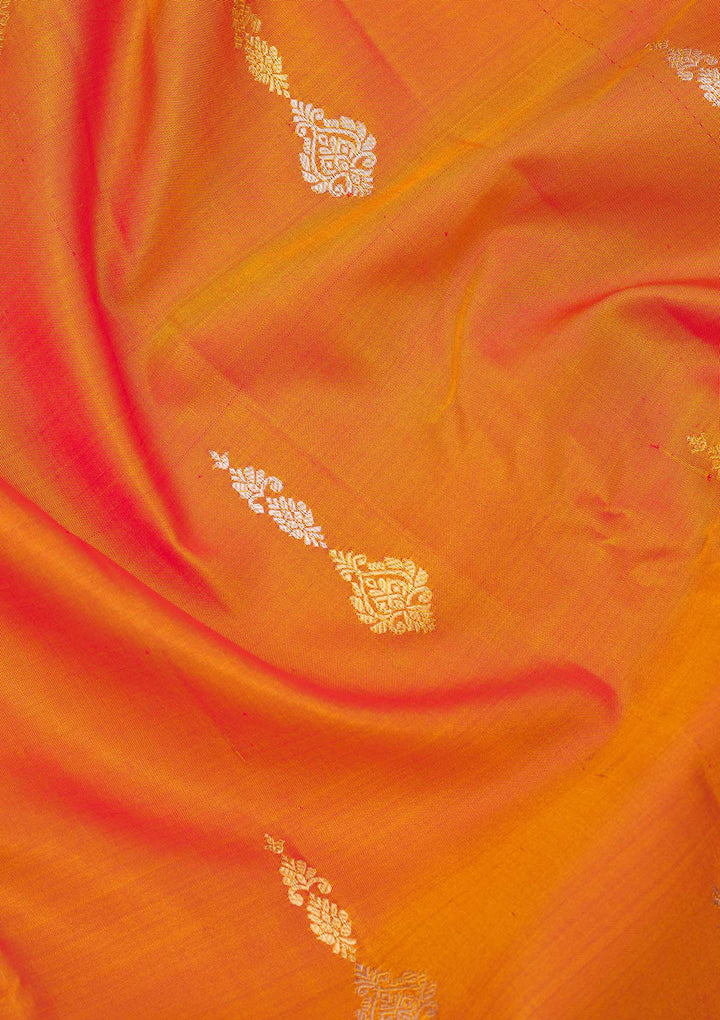 Mustard Zariwork Pure Silk Saree