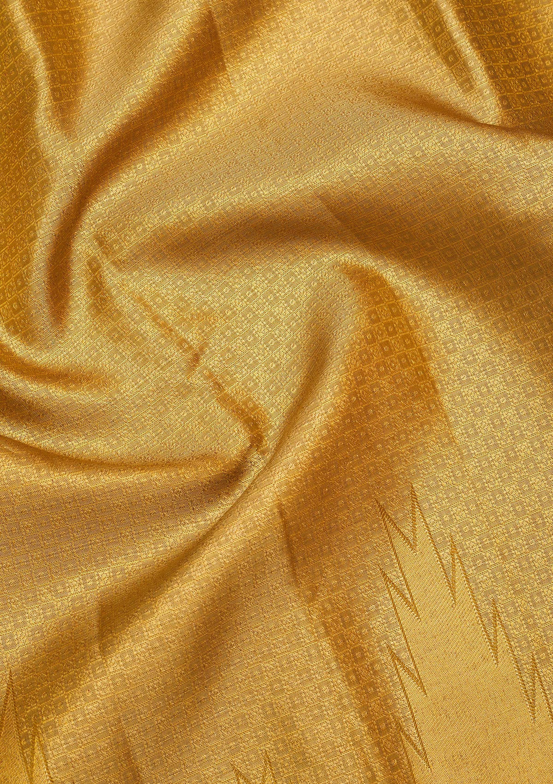 Mustard Zariwork Pure Silk Saree