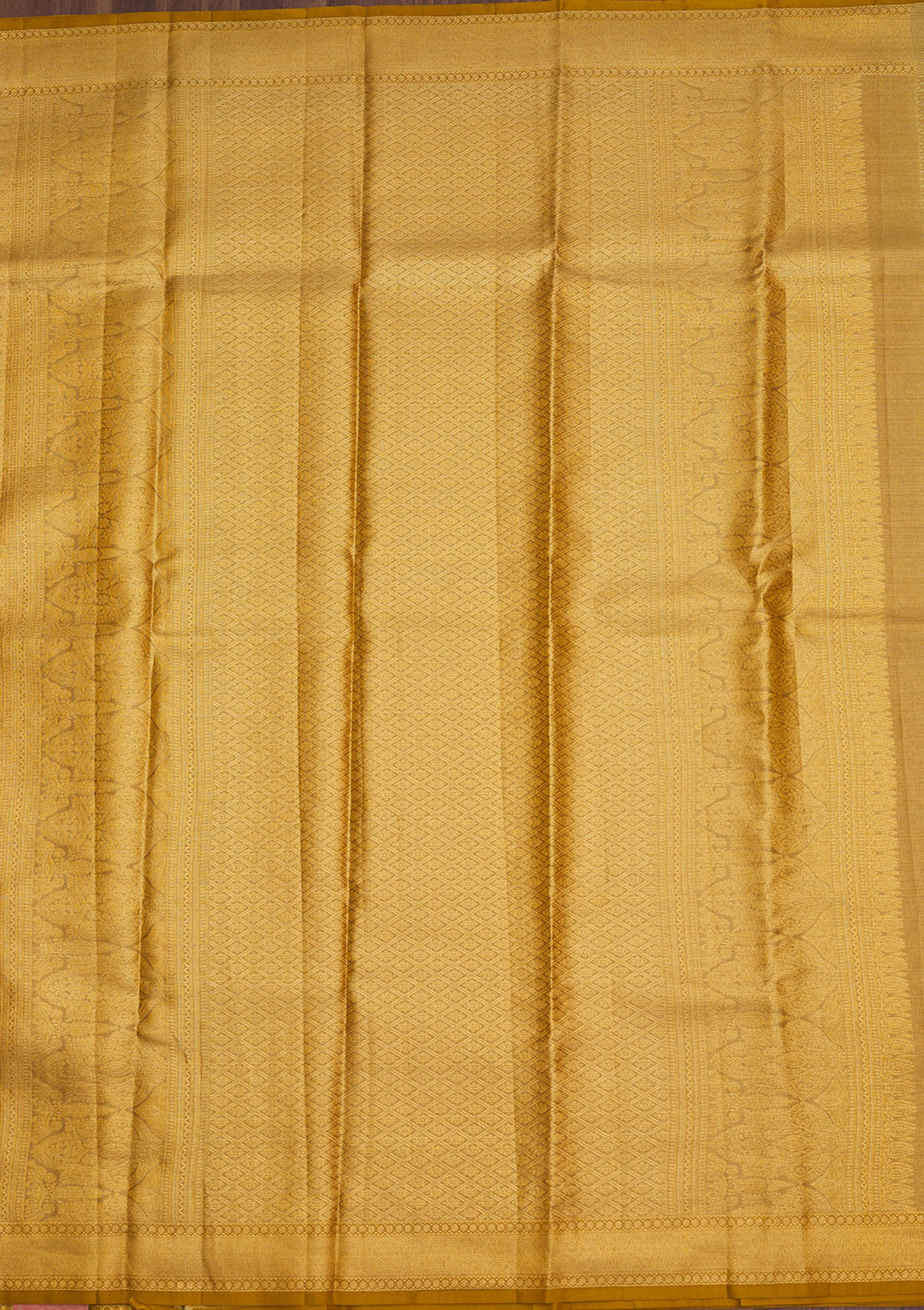 Mustard Zariwork Pure Silk Saree