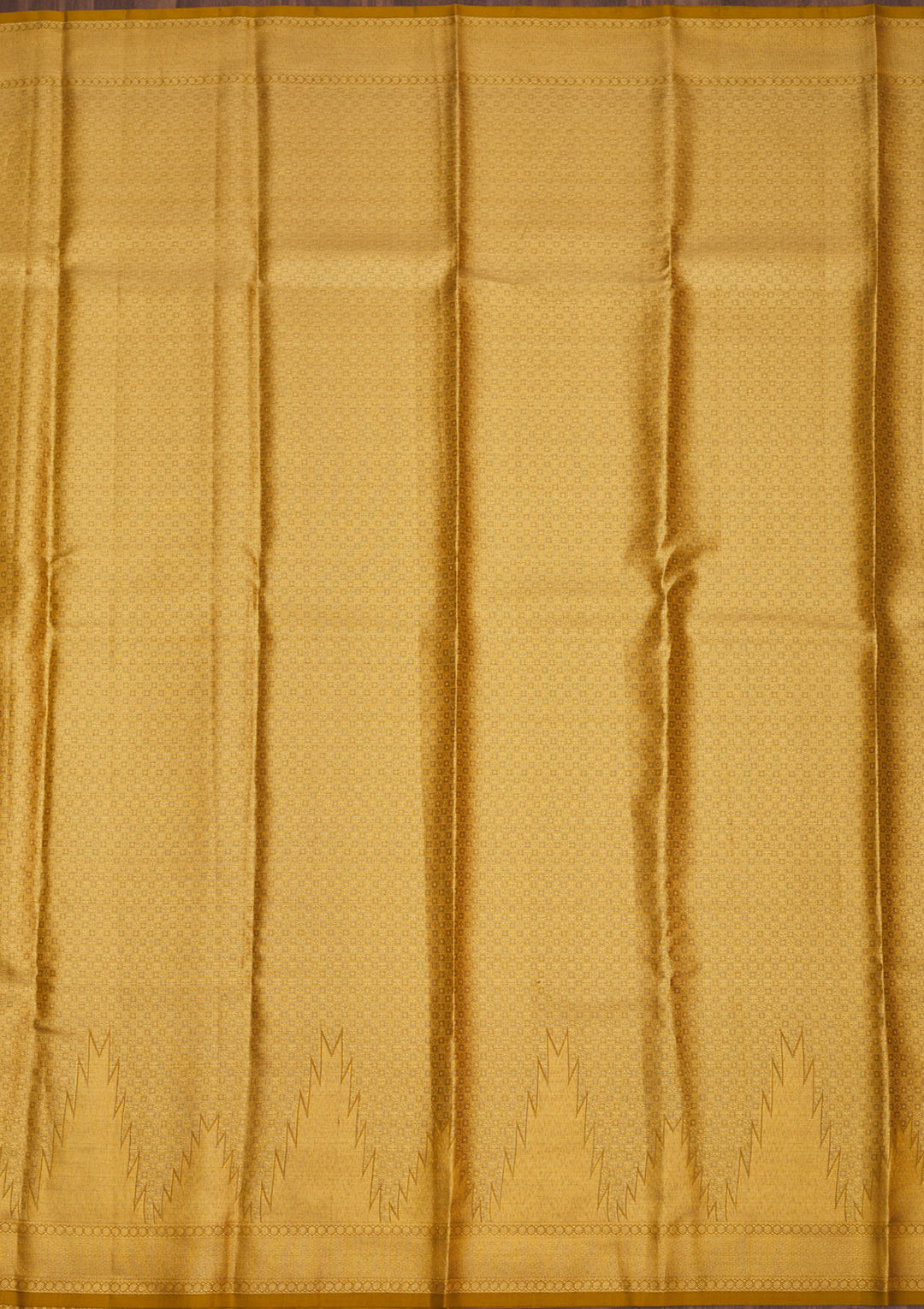 Mustard Zariwork Pure Silk Saree