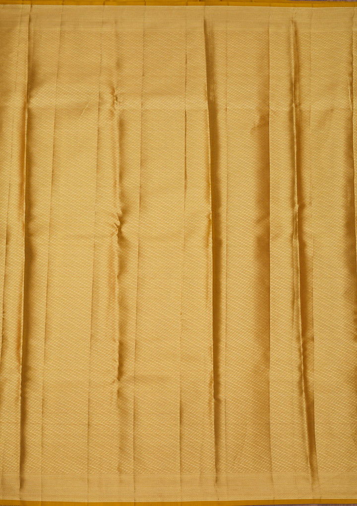 Mustard Zariwork Pure Silk Saree