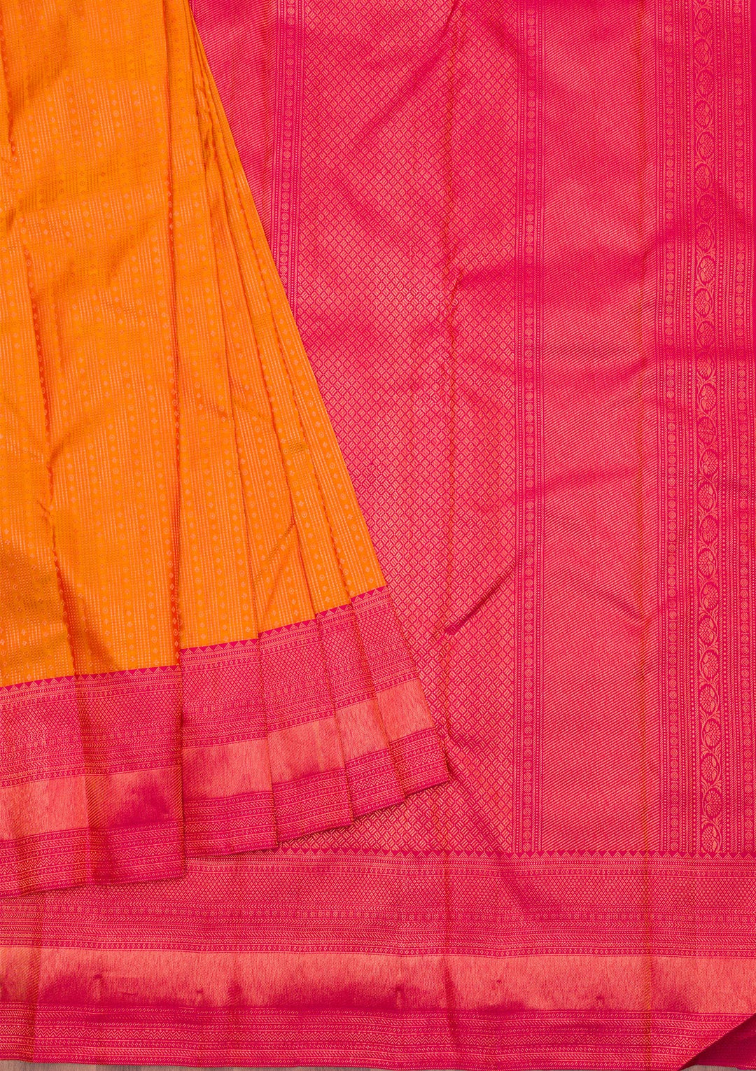 Mustard Zariwork Pure Silk Saree