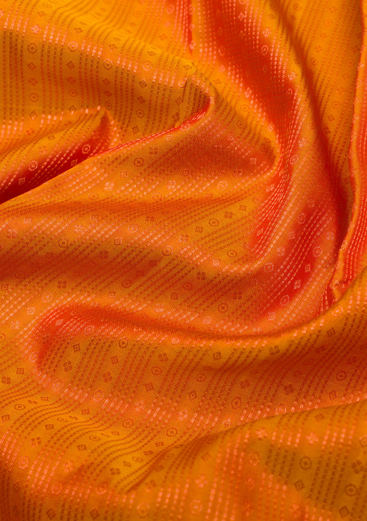 Mustard Zariwork Pure Silk Saree
