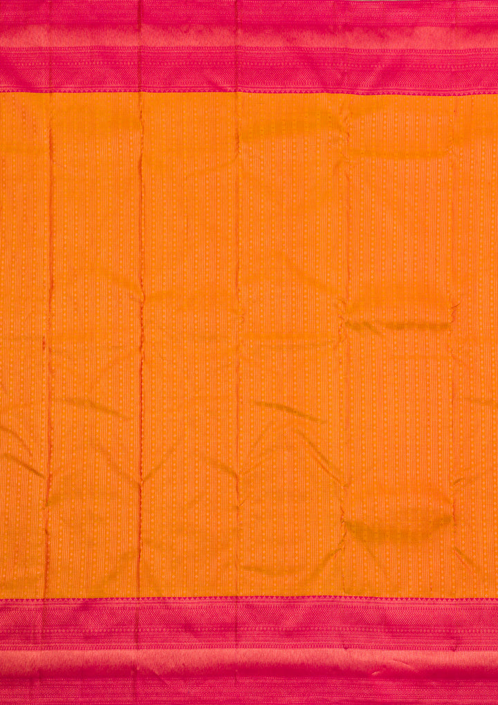 Mustard Zariwork Pure Silk Saree