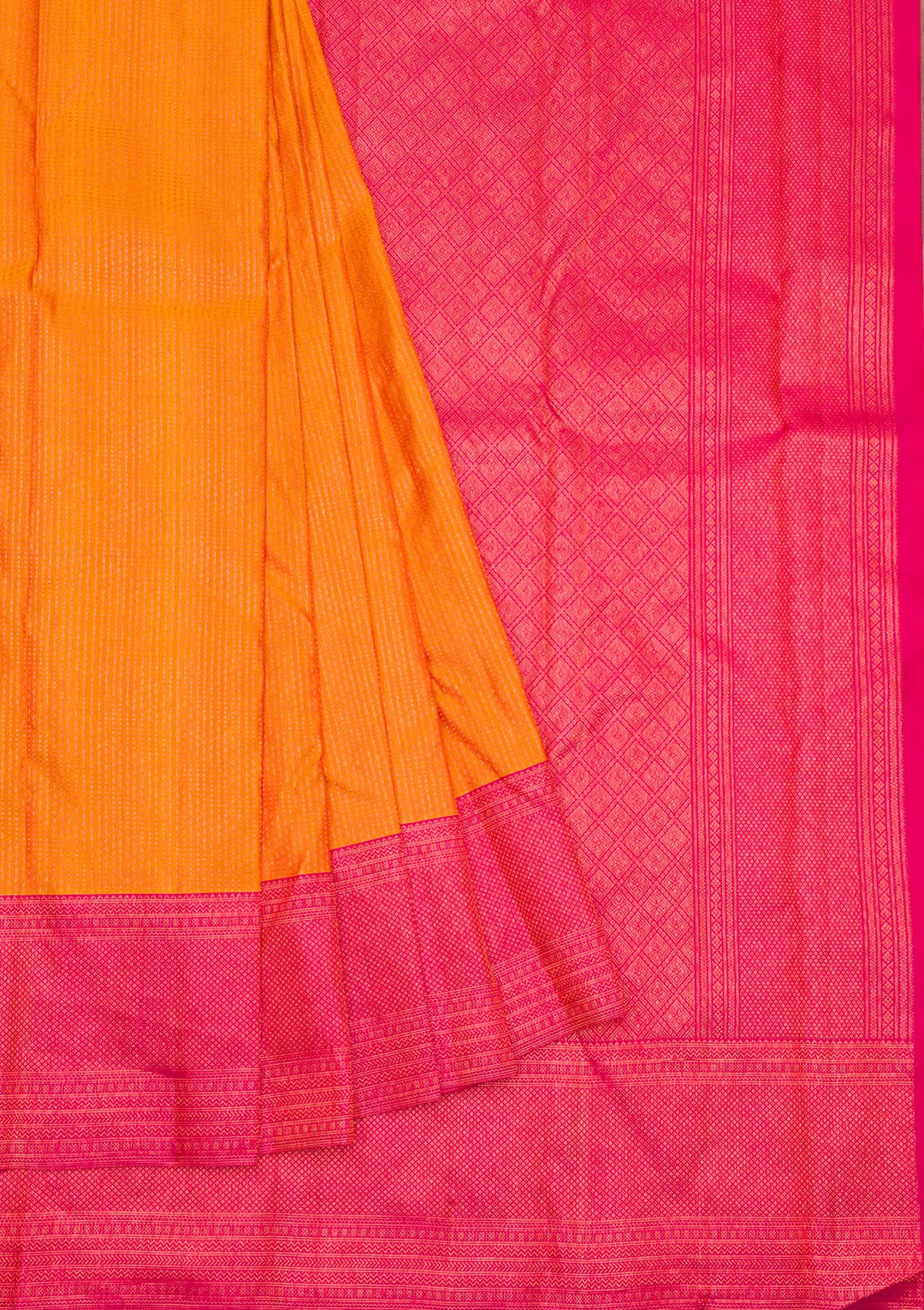 Mustard Zariwork Pure Silk Saree