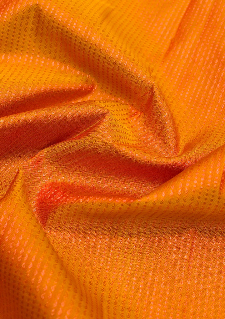 Mustard Zariwork Pure Silk Saree