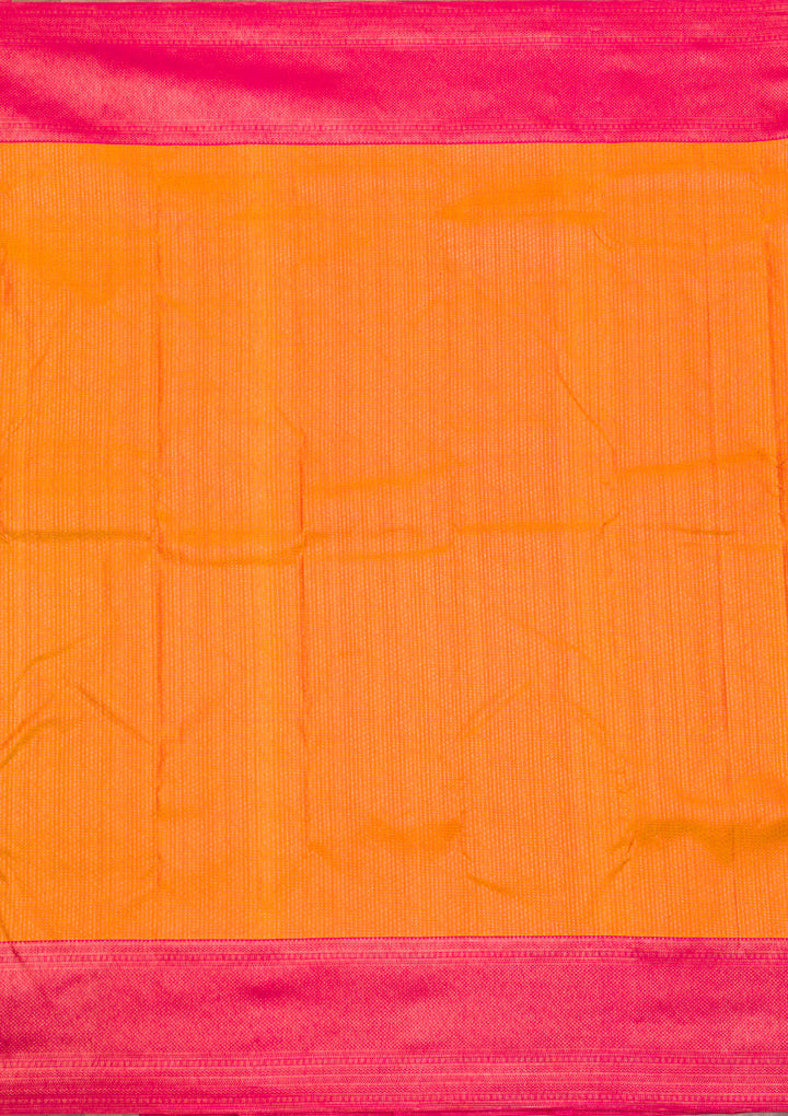 Mustard Zariwork Pure Silk Saree