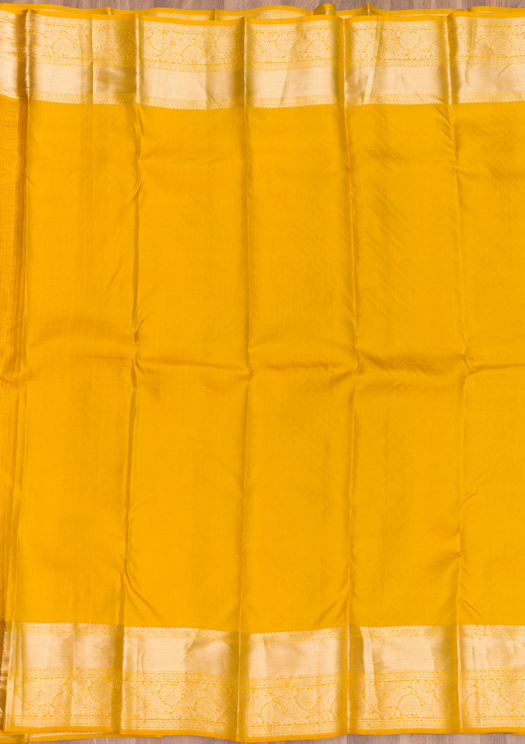 Mustard Zariwork Pure Silk Saree