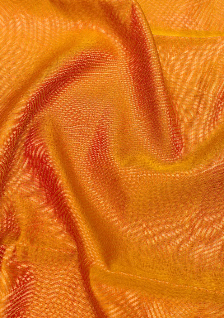 Mustard Zariwork Pure Silk Saree