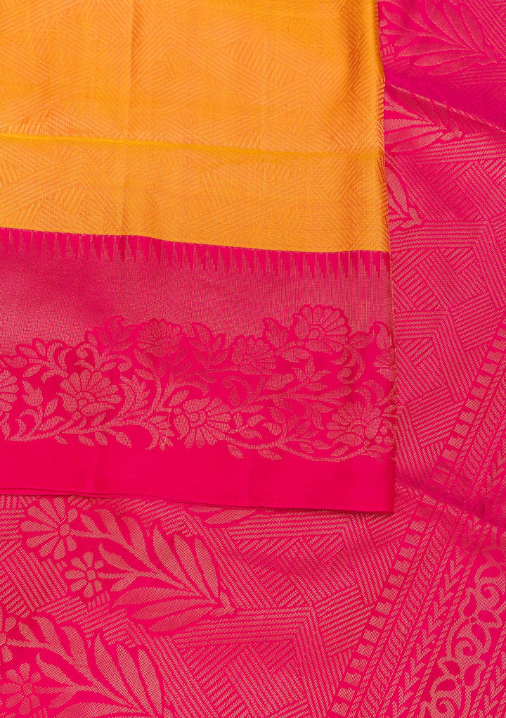 Mustard Zariwork Pure Silk Saree
