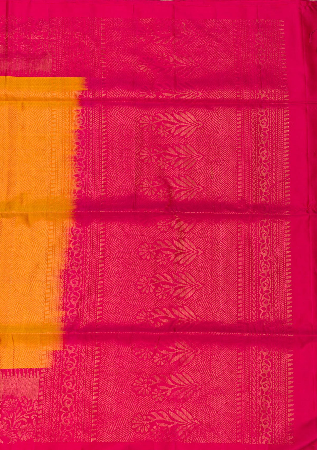 Mustard Zariwork Pure Silk Saree