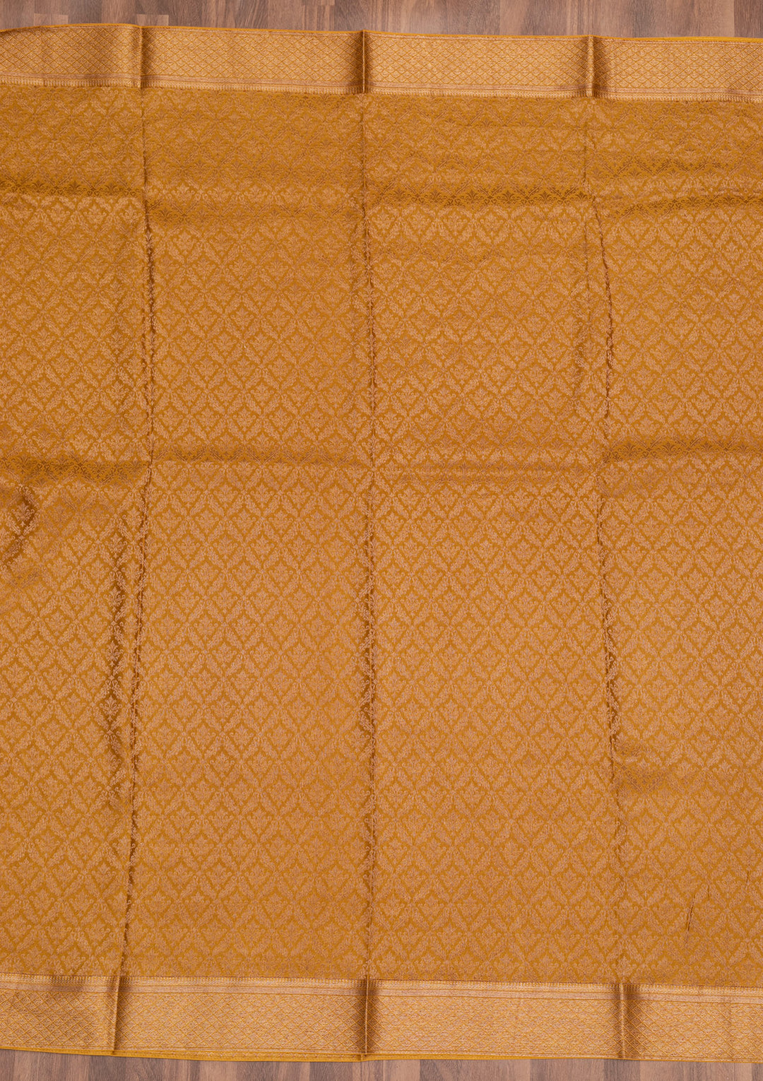 Mustard Zariwork Pure Silk Saree