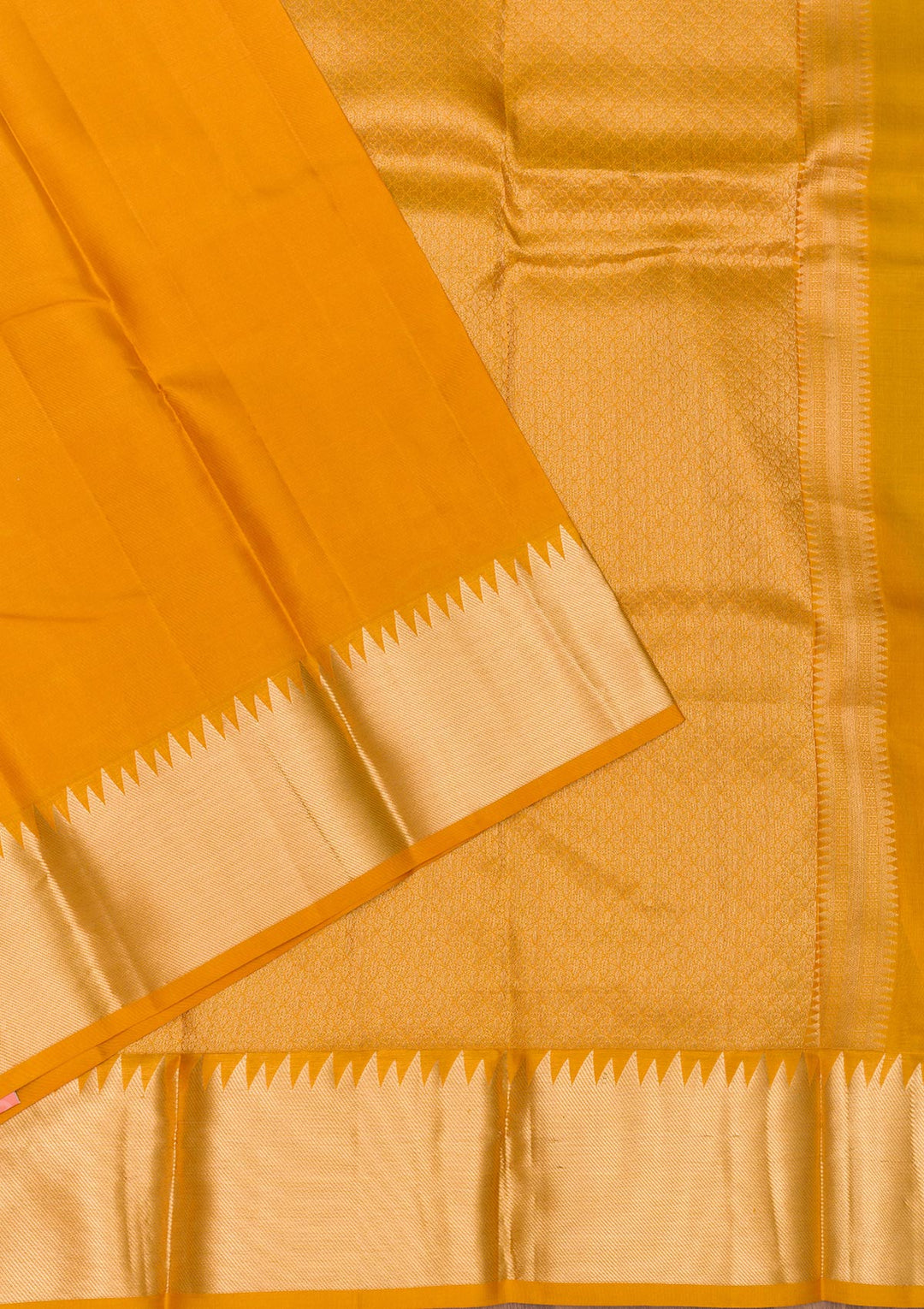 Mustard Zariwork Pure Silk Saree