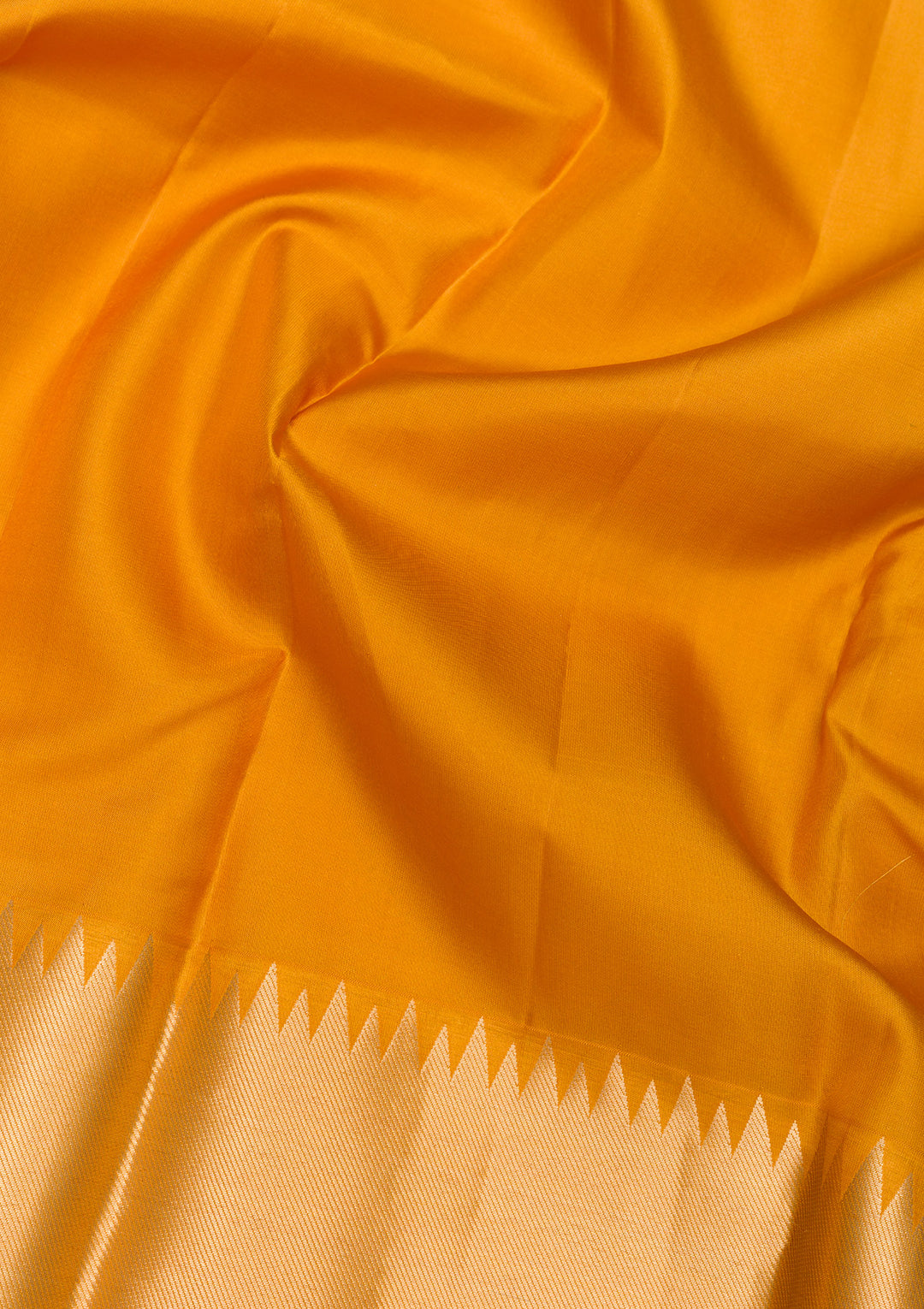 Mustard Zariwork Pure Silk Saree