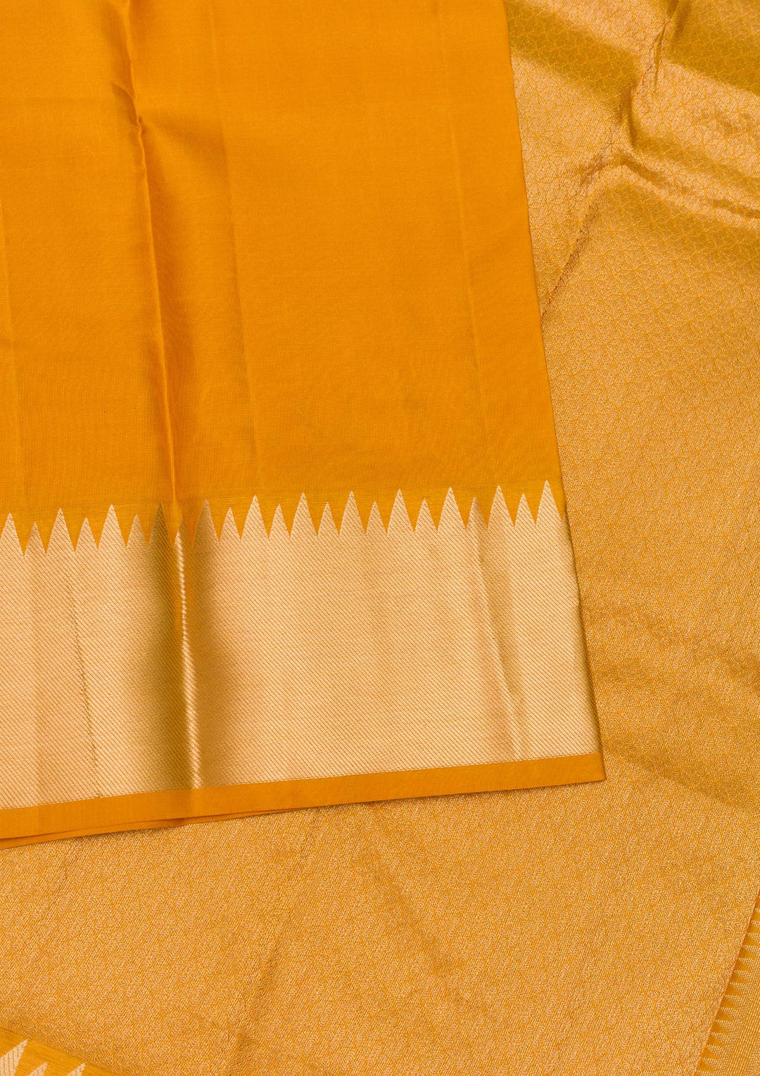 Mustard Zariwork Pure Silk Saree