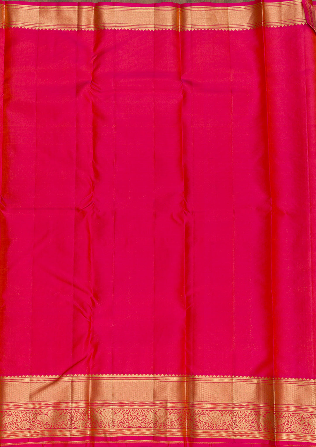 Mustard Zariwork Pure Silk Saree