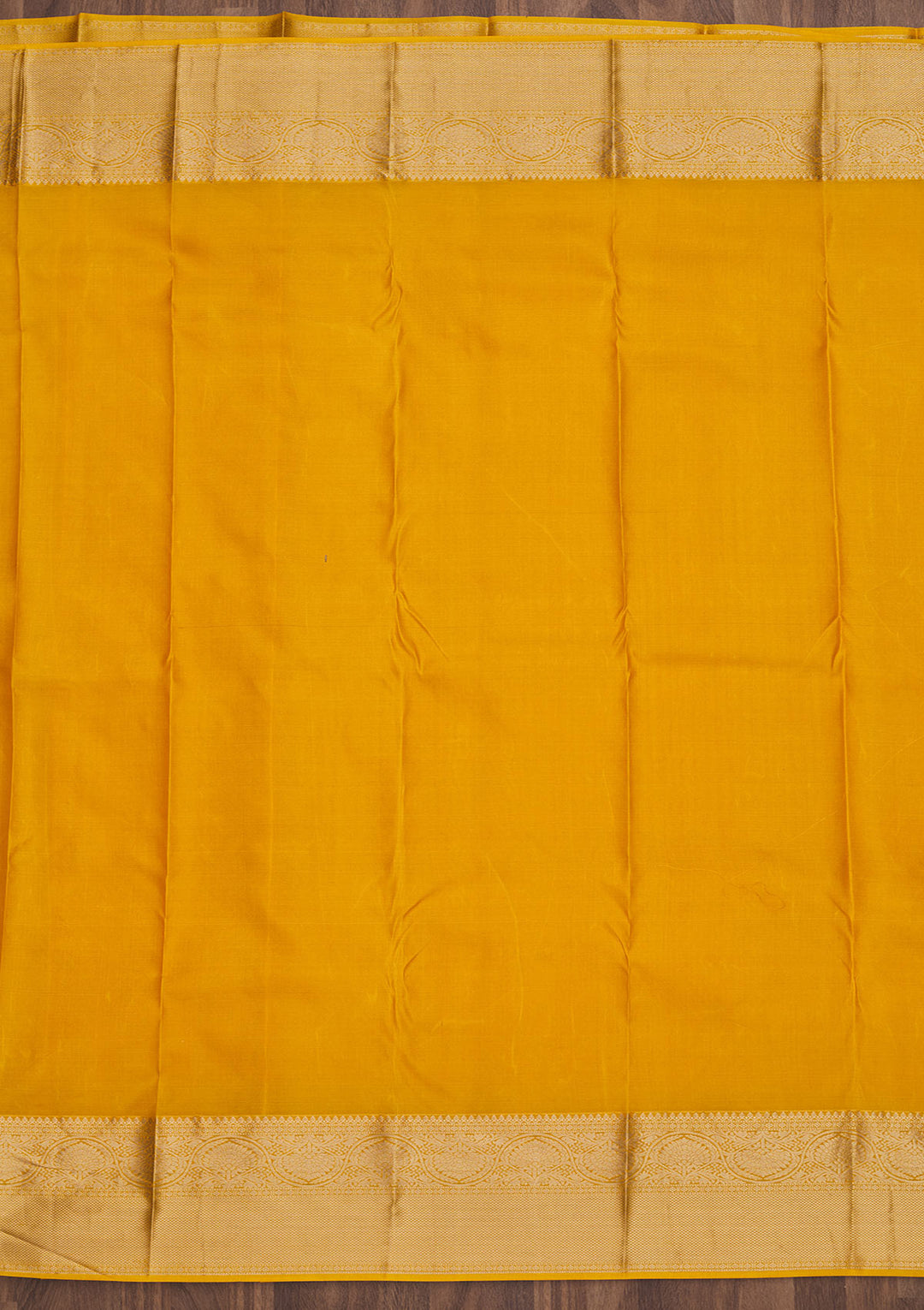 Mustard Zariwork Pure Silk Saree