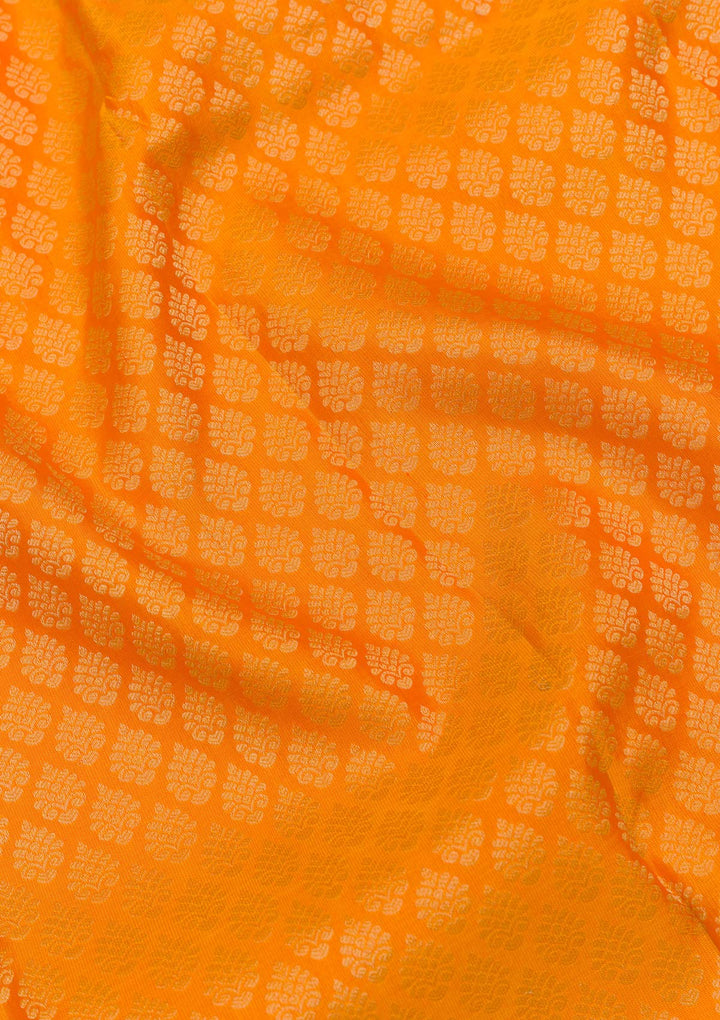 Mustard Zariwork Banarasi Pure Silk Saree
