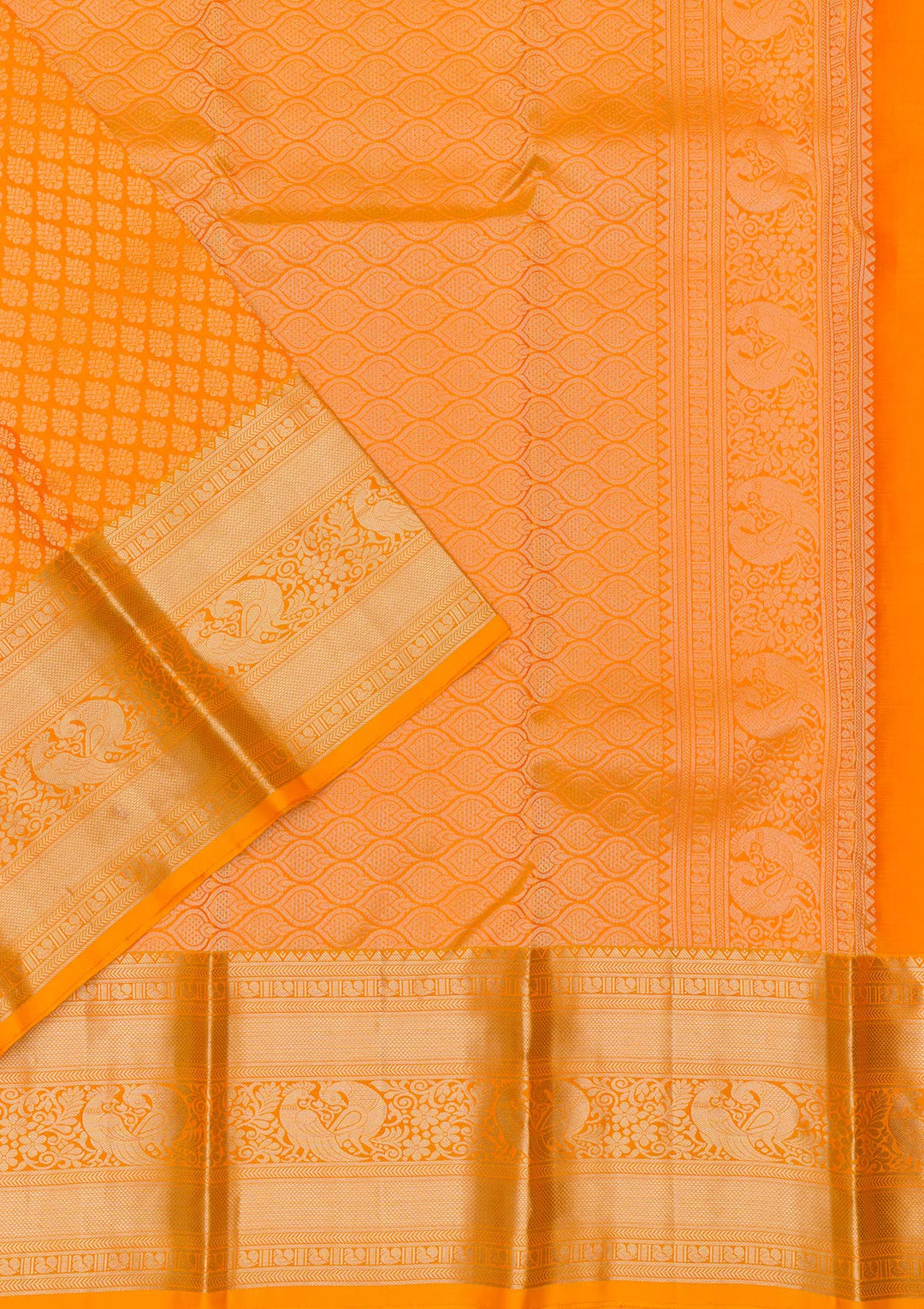 Mustard Zariwork Banarasi Pure Silk Saree
