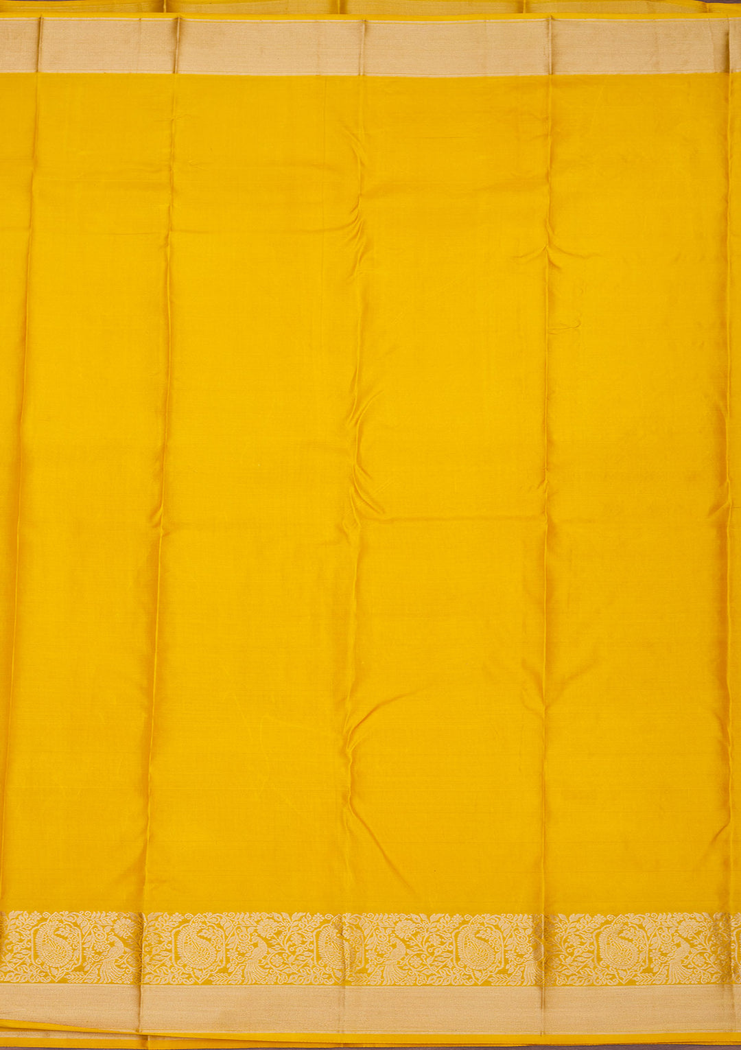 Mustard Zariwork Pure Silk Saree