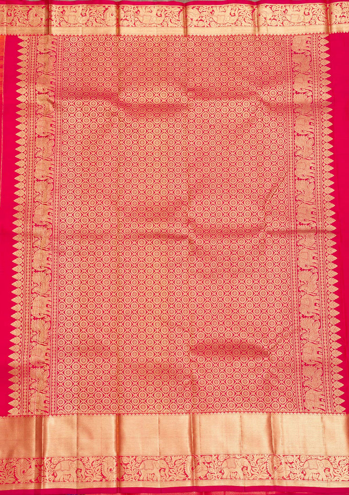 Mustard Zariwork Pure Silk Saree