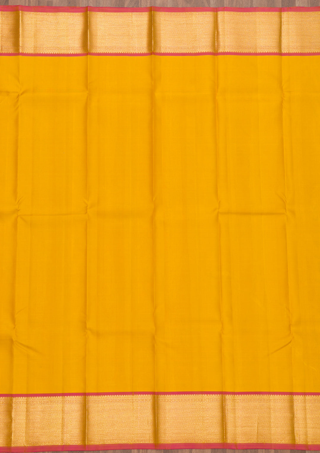 Mustard Zariwork Kanjivaram Pure Silk Saree