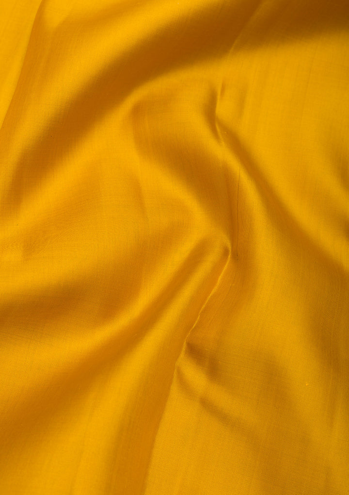 Mustard Zariwork Pure Silk Saree