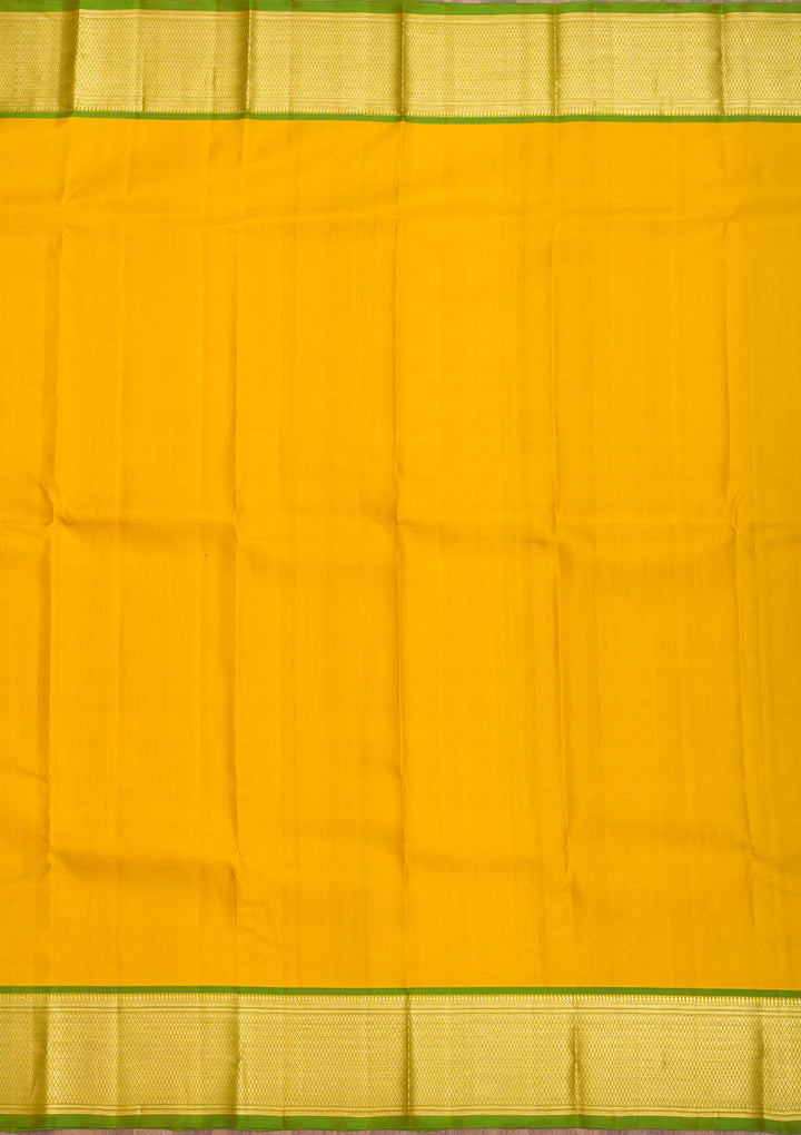 Mustard Zariwork Pure Silk Saree