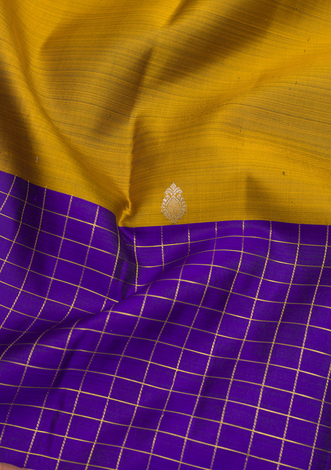 Mustard Zariwork Pure Silk Saree