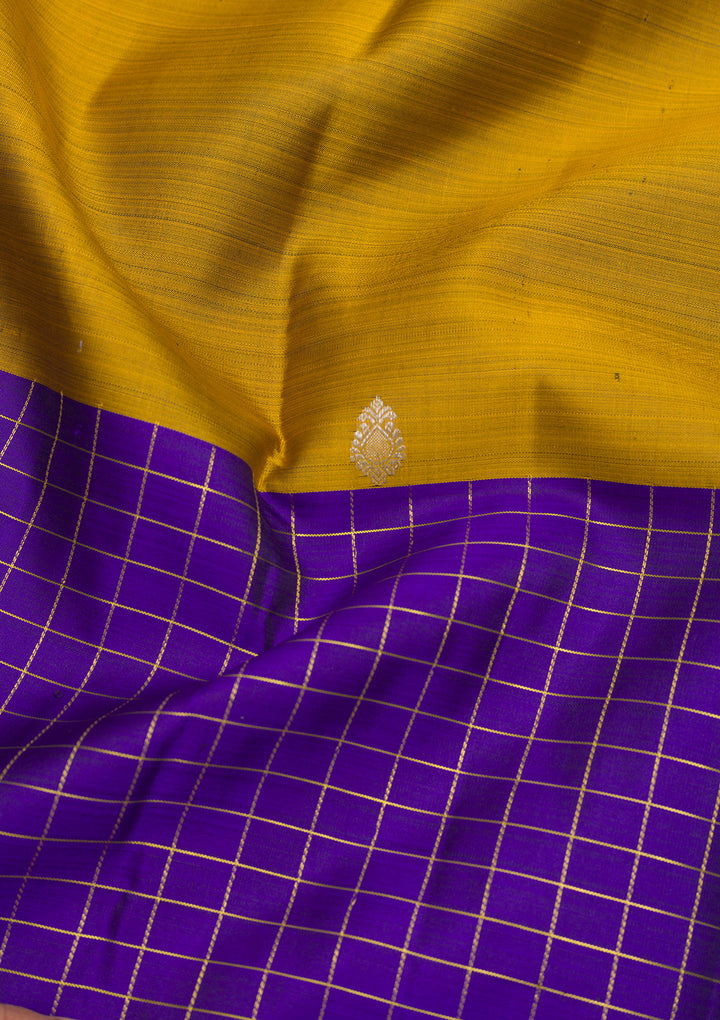 Mustard Zariwork Pure Silk Saree