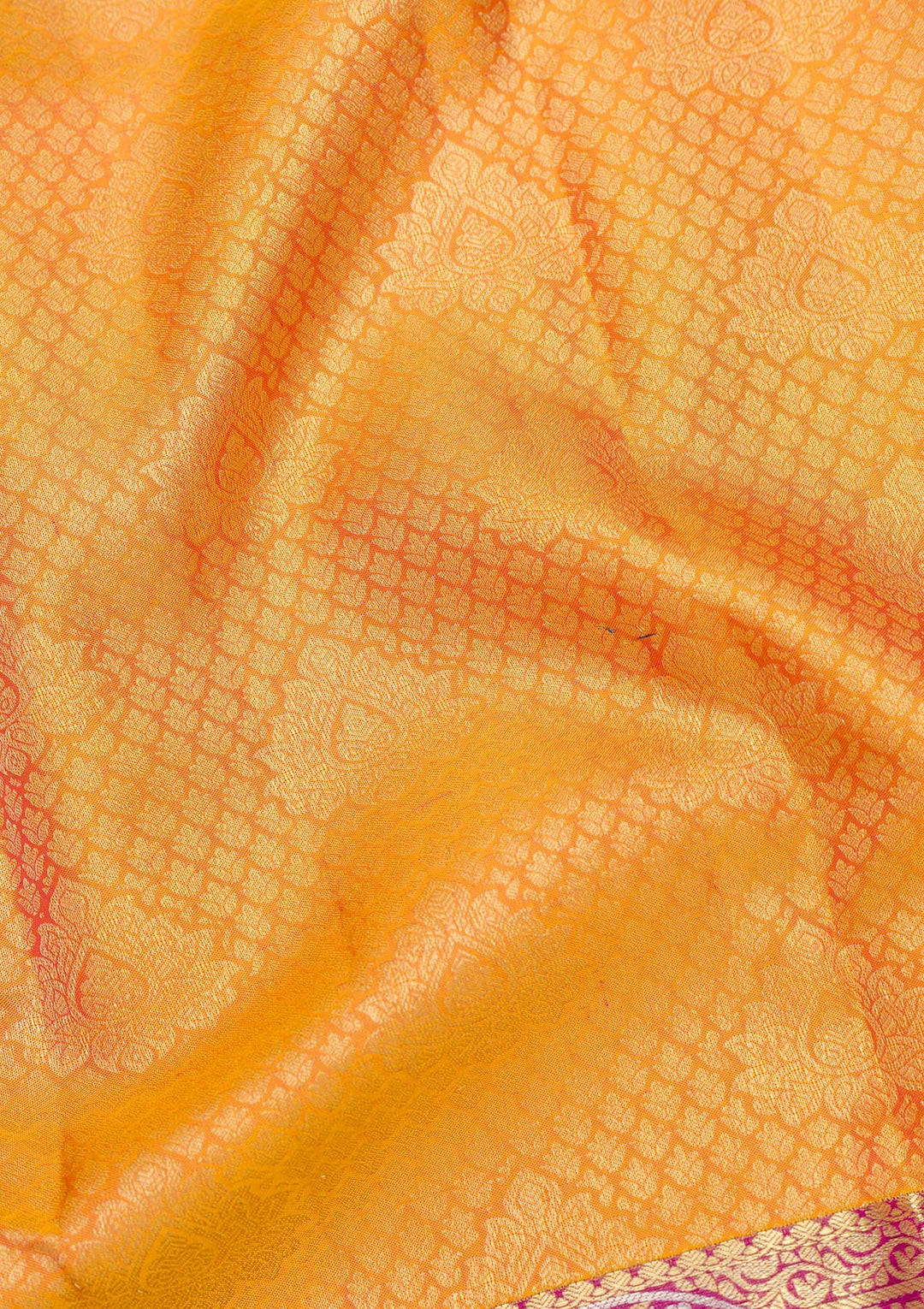 Mustard Zariwork Pure Silk Saree