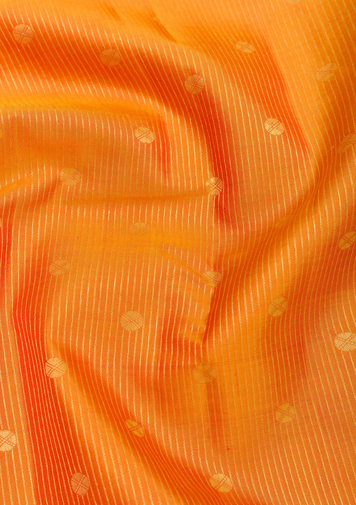 Mustard Zariwork Pure Silk Saree
