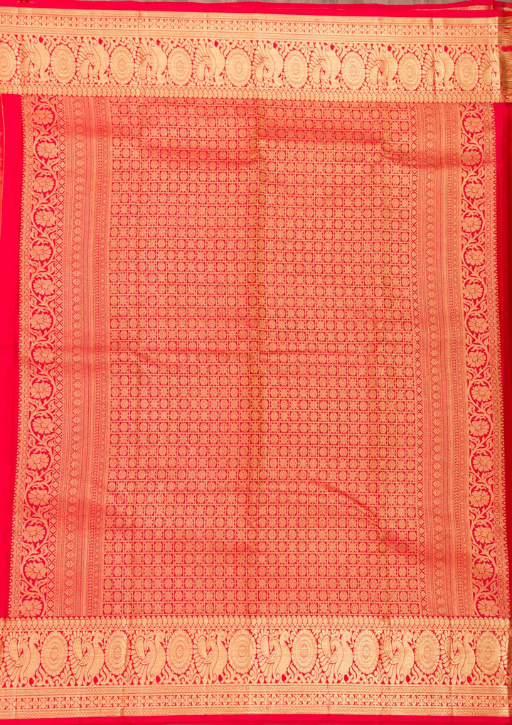 Mustard Zariwork Pure Silk Saree
