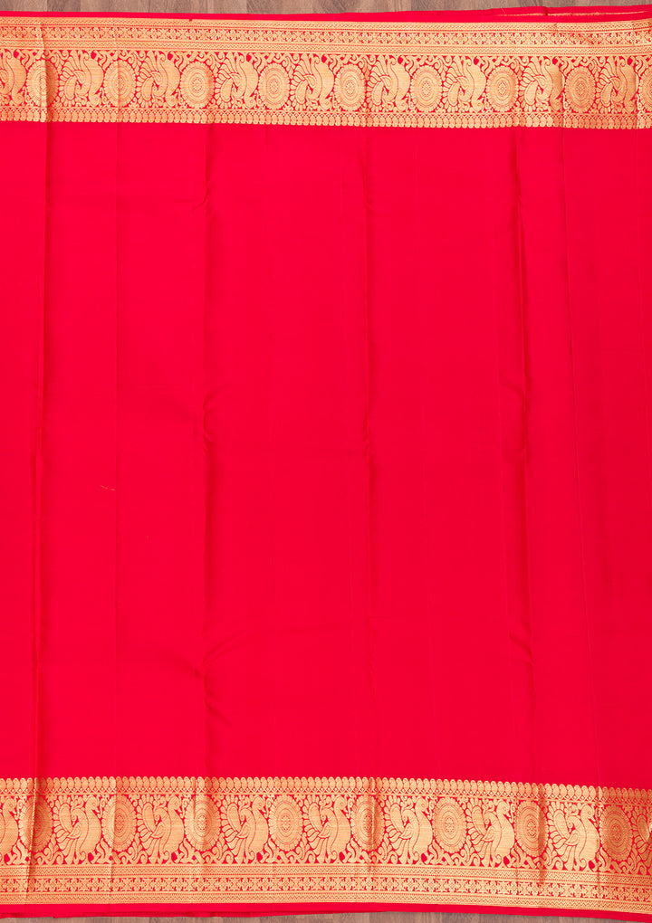 Mustard Zariwork Pure Silk Saree