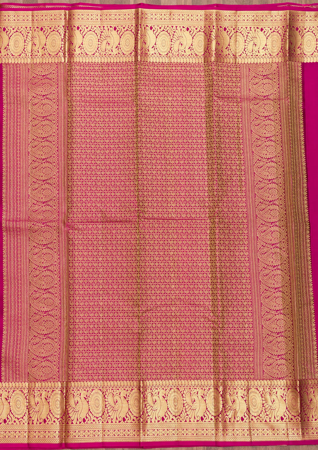 Mustard Zariwork Kanjivaram Pure Silk Saree