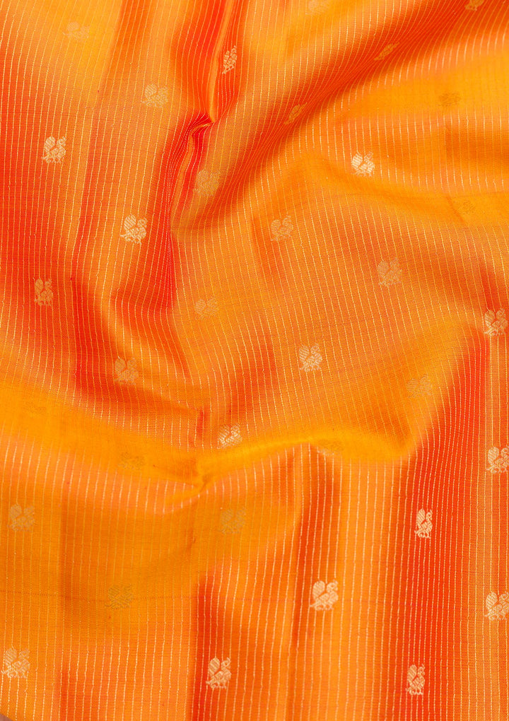 Mustard Zariwork Pure Silk Saree