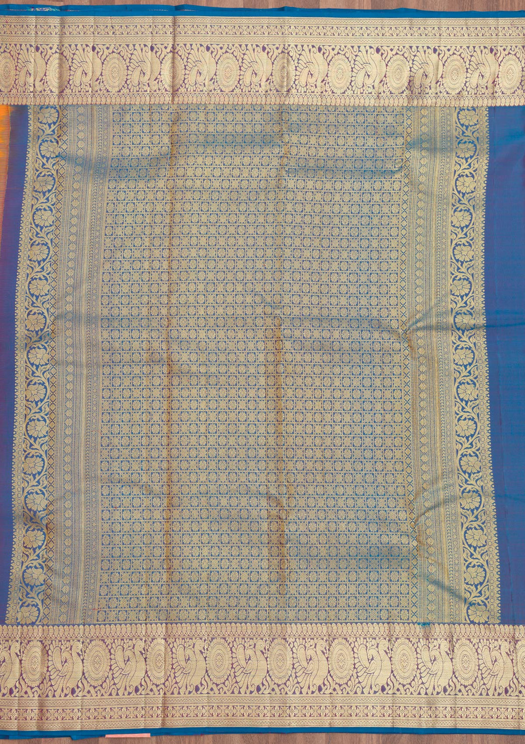 Mustard Zariwork Kanjivaram Pure Silk Saree