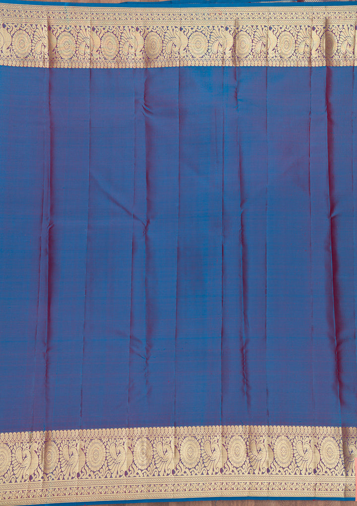 Mustard Zariwork Kanjivaram Pure Silk Saree