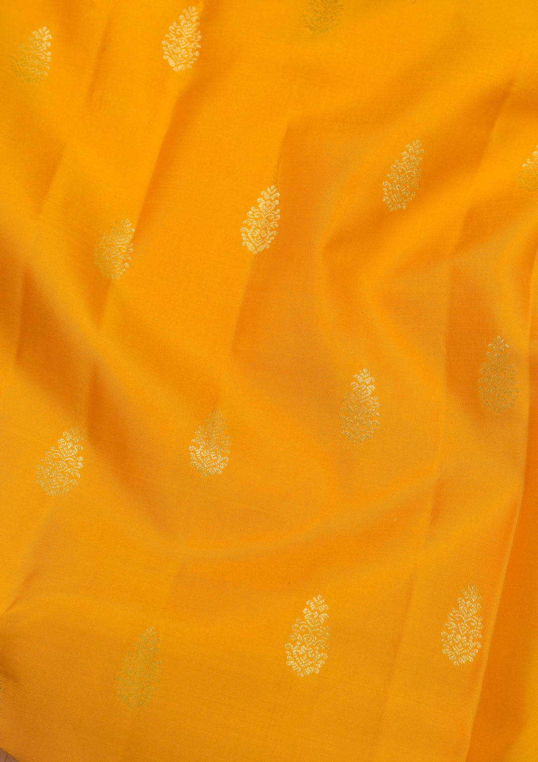 Mustard Zariwork Kanjivaram Pure Silk Saree