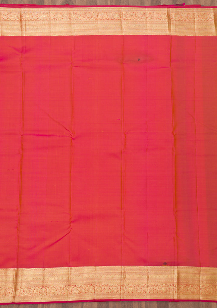 Mustard Zariwork Kanjivaram Pure Silk Saree