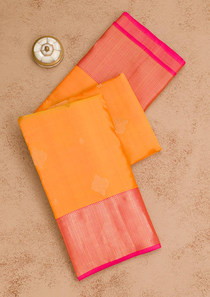 Mustard Zariwork Pure Silk Saree
