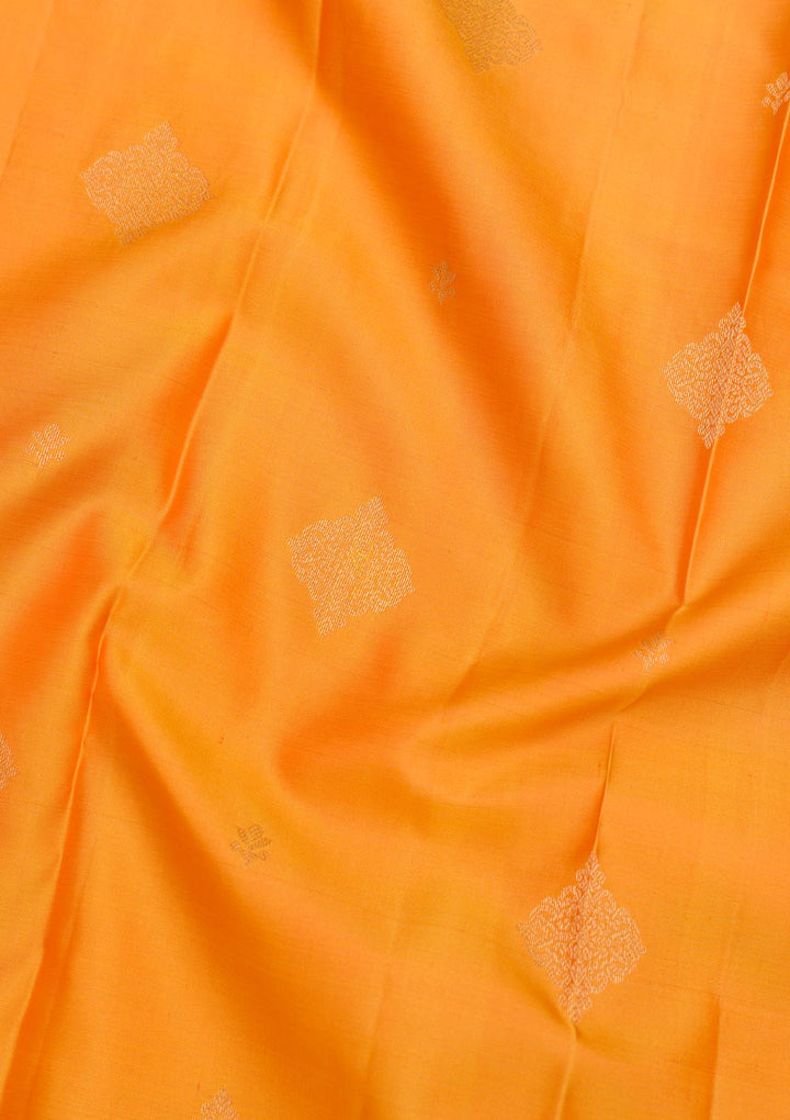 Mustard Zariwork Pure Silk Saree