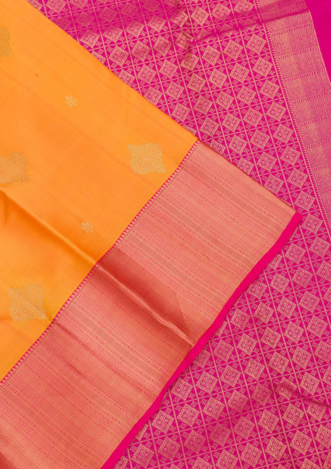 Mustard Zariwork Pure Silk Saree