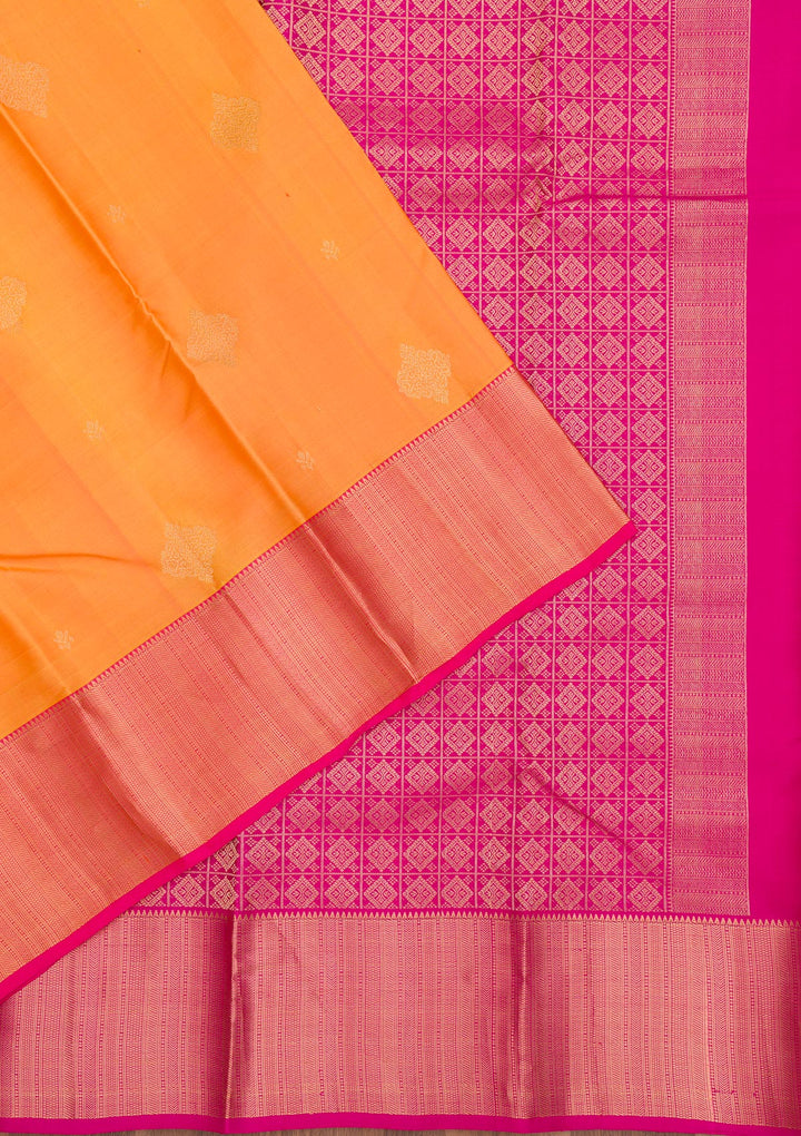 Mustard Zariwork Pure Silk Saree