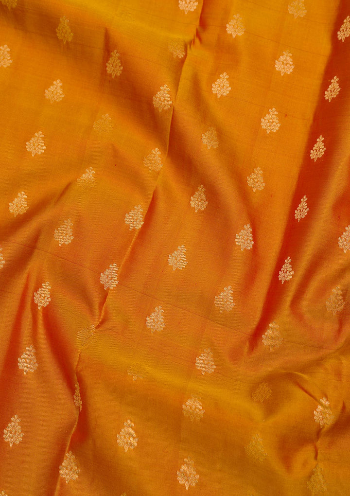 Mustard Zariwork Pure Silk Saree