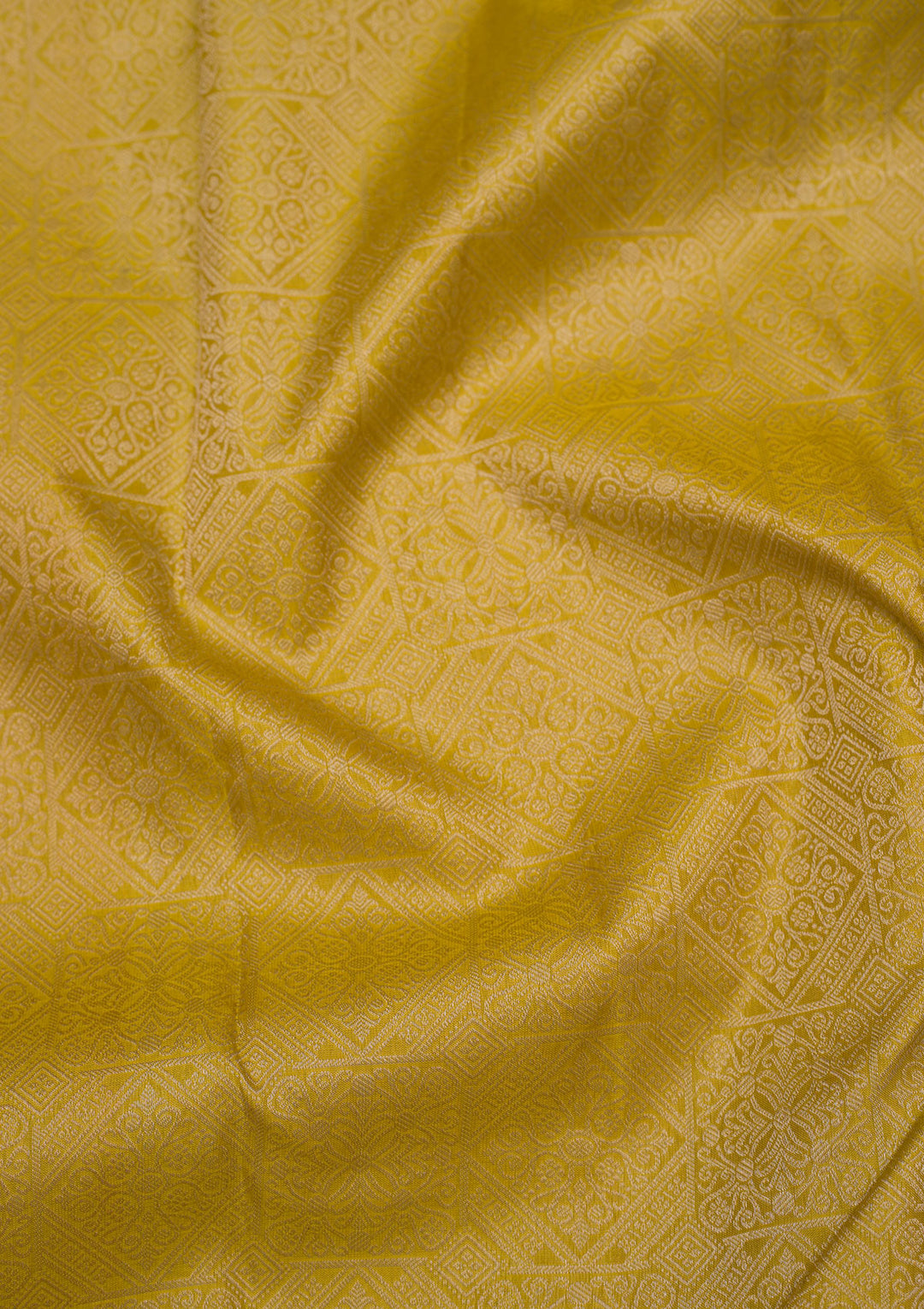 Mustard Zariwork Pure Silk Saree