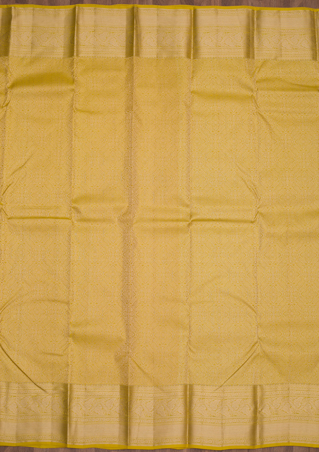 Mustard Zariwork Pure Silk Saree