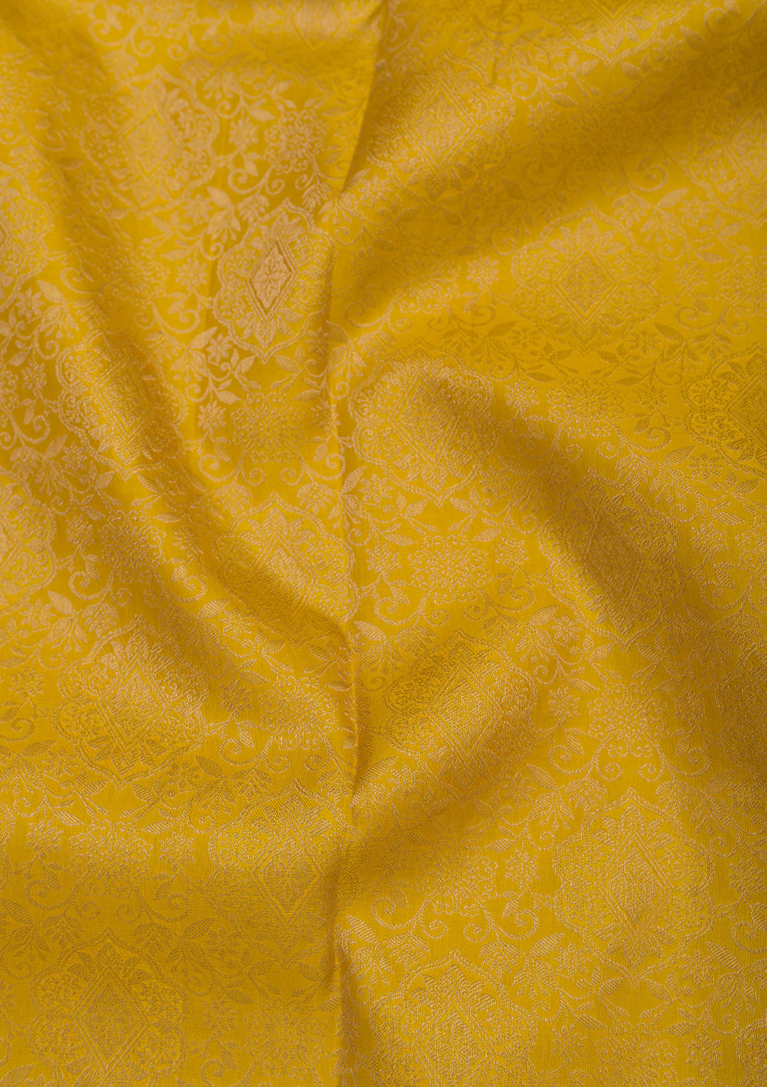 Mustard Zariwork Pure Silk Saree