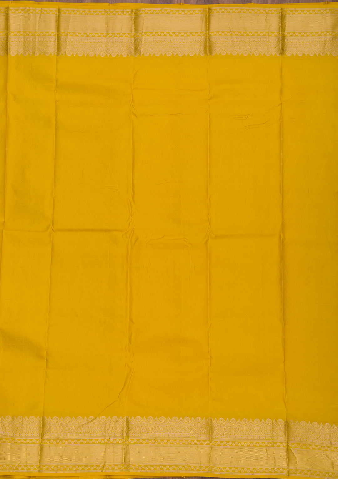 Mustard Zariwork Pure Silk Saree