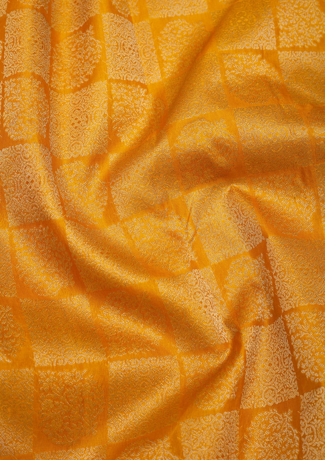 Mustard Zariwork Pure Silk Saree